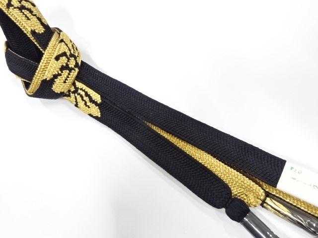 未使用品　正絹　手組帯締め